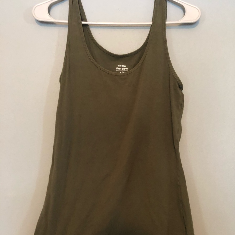 Old navy tank - hunter green